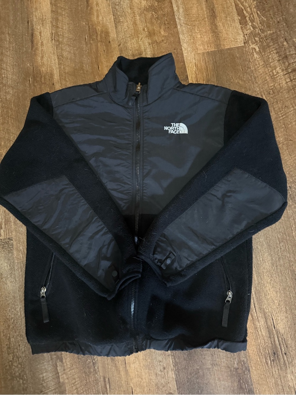 The North Face Black Kids Fleece Jacket with Wind Panels